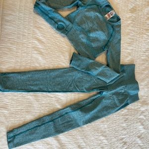 Gymshark Flex High Waisted Leggings (Blue)